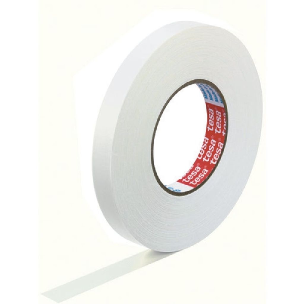 tesa Gewebeband, 19 mm x 50 m, weiß hoch wetterfest, reißfest, aber von Hand einreißbar (57230-00001-01)