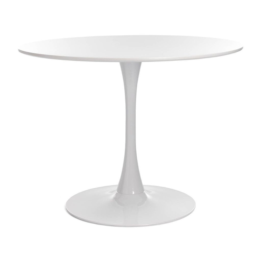 Runder Esstisch Weiß – 90 x 90 x 75 cm | Zeitloses Design für moderne Wohnräume