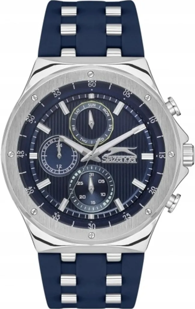 Montre Slazenger SL.09.2218.2.03 Bleu Marine avec Bracelet Résistant