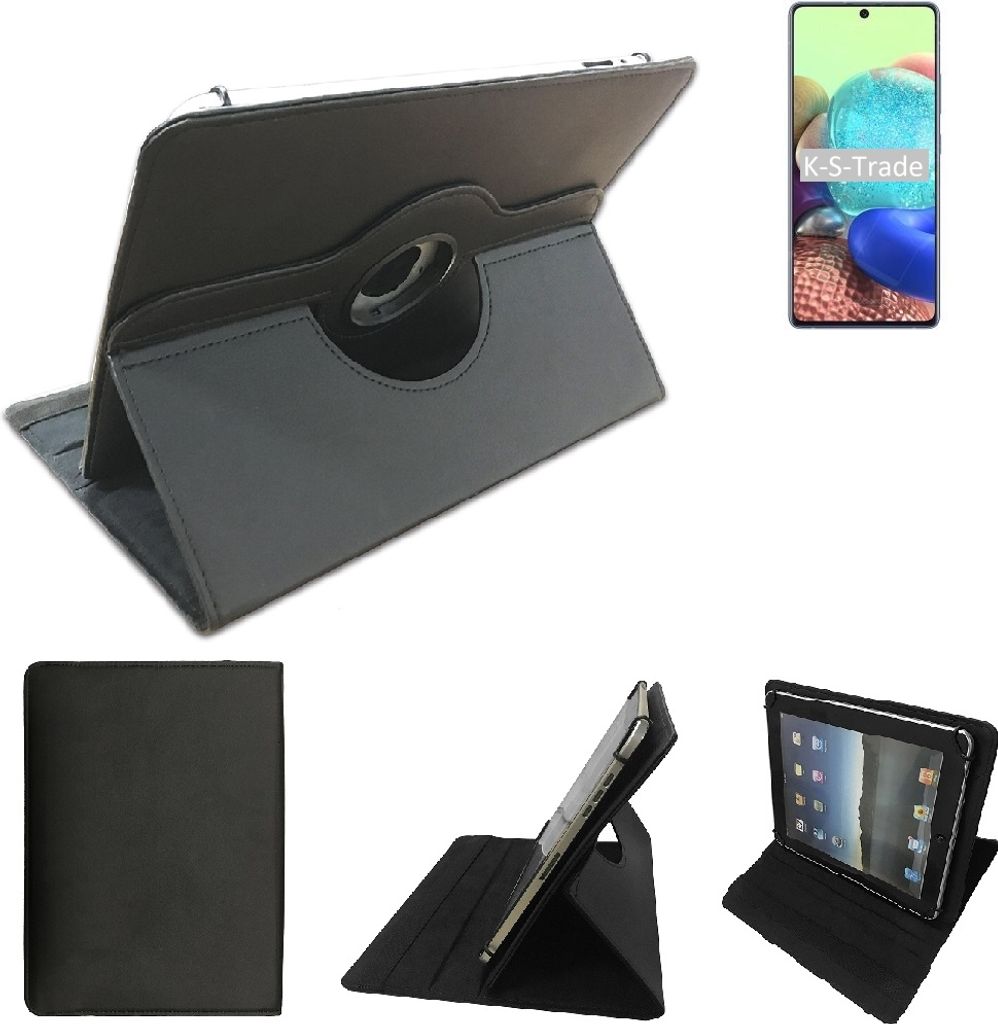 High quality kompatibel mit Samsung Galaxy Tab S7 5G Schutz Hülle 360° Tablet Case Schutzhülle Flip Cover schwarz. Tablet Hülle drehbar