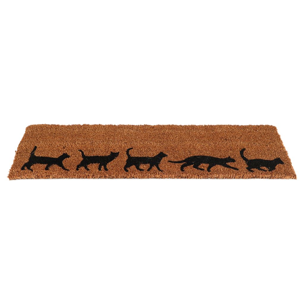 Esschert Design Kokosmatte Katzendekor 75,7 x 25,4 cm Produktbild 