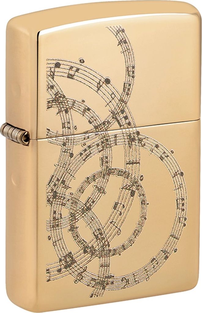 Zippo Feuerzeug Musiknoten-Design 2021 Windfest