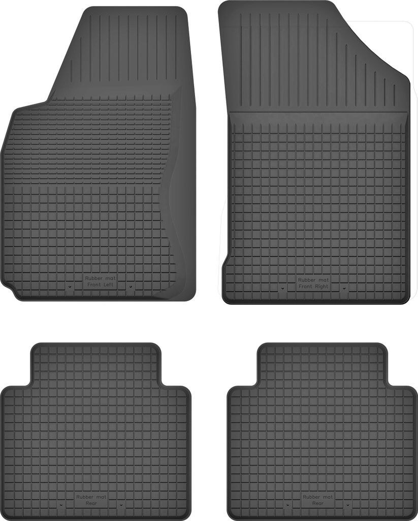 Gummi-Automatten, 4er-Set, universell für: Toyota Prius IV Schrägheck (2017-)