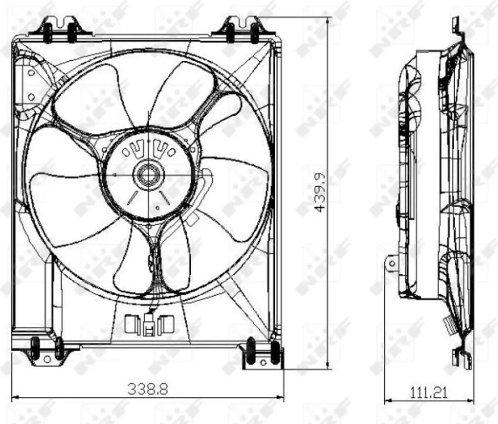 Ventilateur de radiateur pour Fiat Sedici : solution de refroidissement 12V