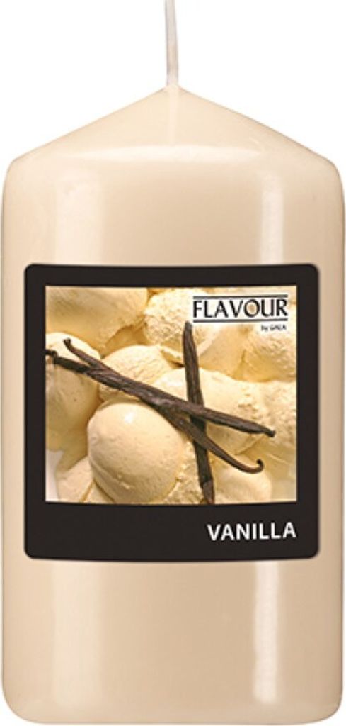 Flavour by GALA "Flavour by GALA" Duft-Stumpenkerze Ø 58 mm · 110 mm creme - Vanilla | Schrumpffolie (1 Stück)