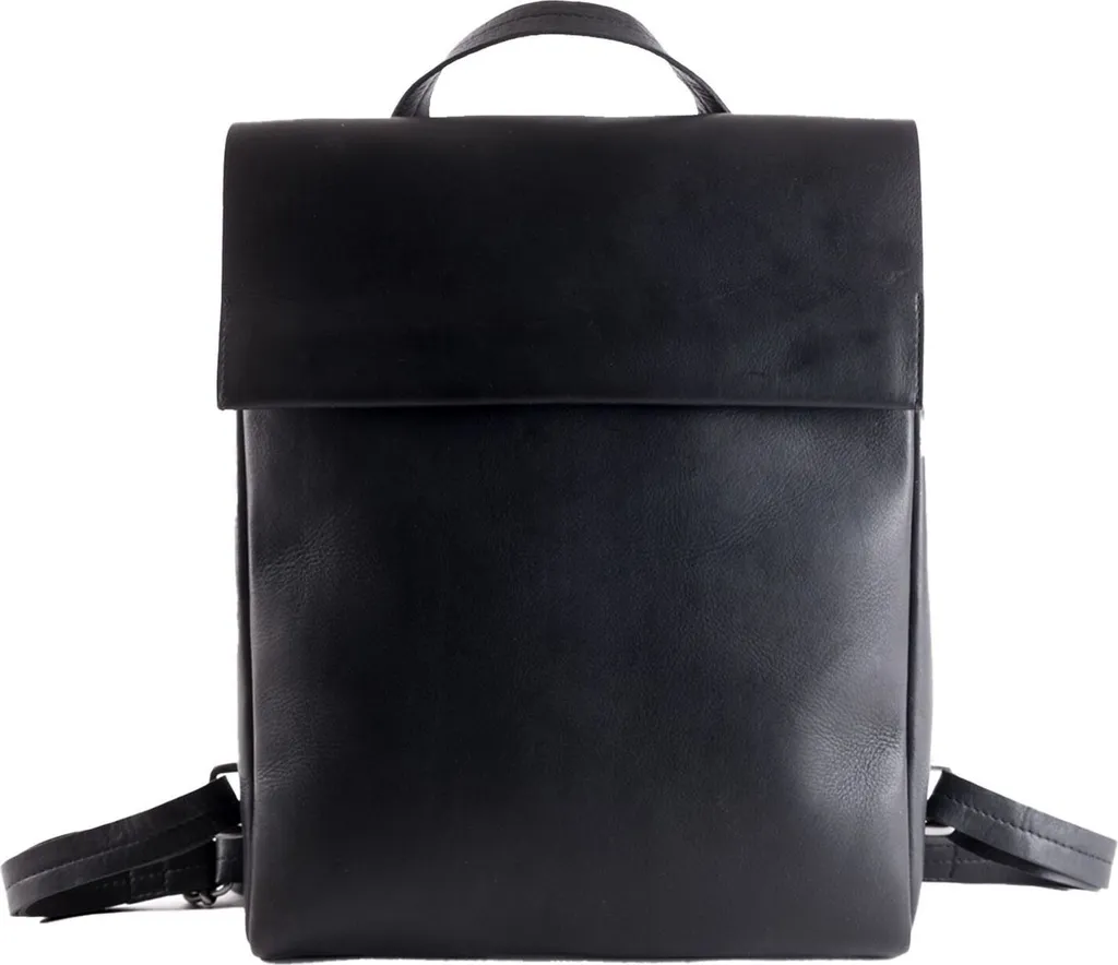 Sac à dos ville en cuir noir Harold's Campo pour le bureau et loisirs
