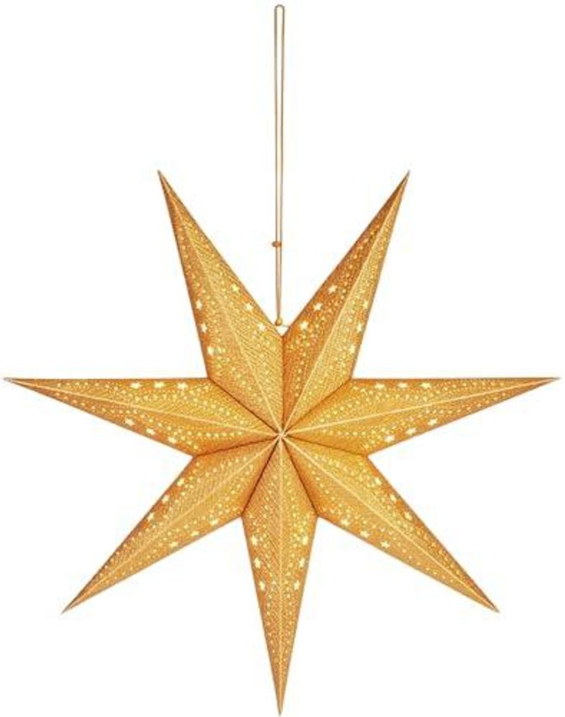 3D Weihnachtsstern BRUBAKER LED Papierstern mit Timer zum Produktbild 