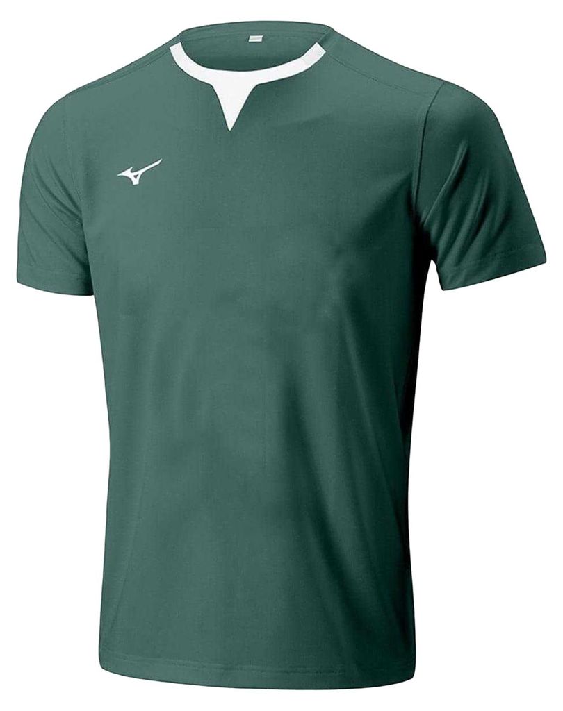 Mizuno - "Authentic" Rugby-Shirt für Herren, Training GT18857 (S) (Flaschengrün)