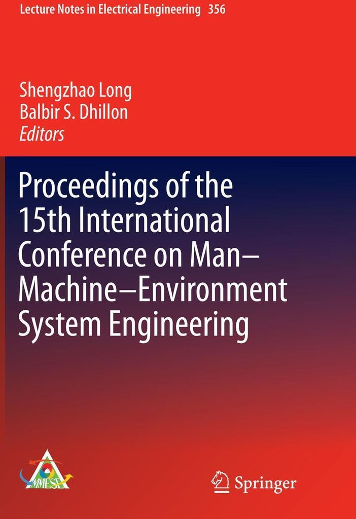 Proceedings of the 15th International Conference on Man-Machine-Environment System Engineering