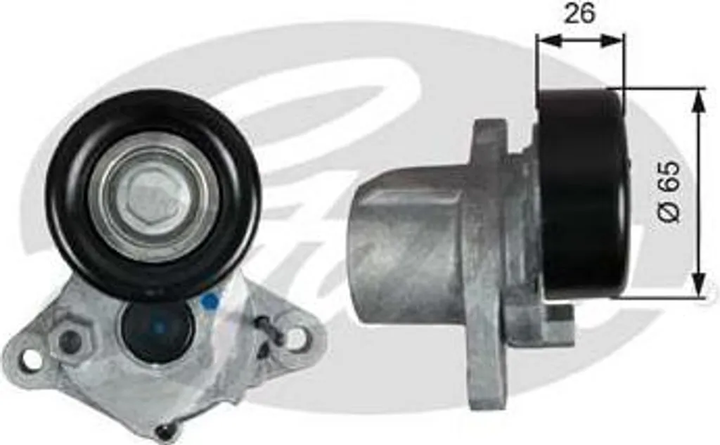 Galet tendeur Gates haute résistance compatible Elantra et iX35
