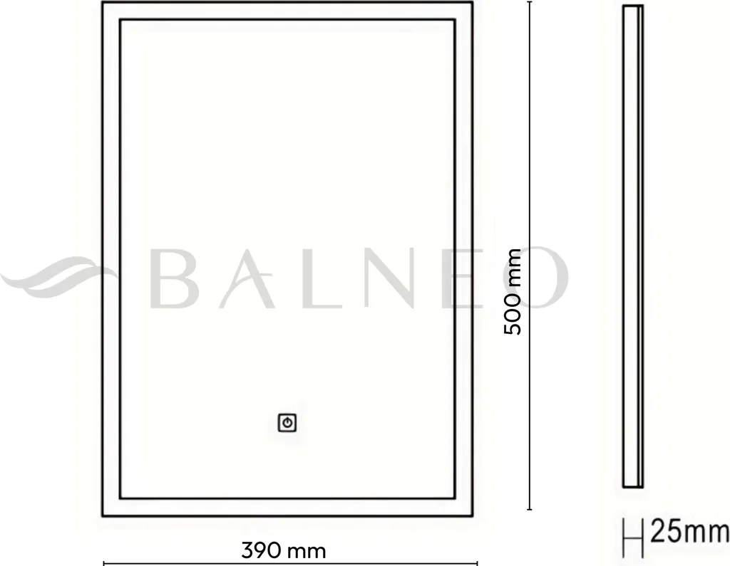 Miroir de salle de bain LED rectangulaire avec éclairage modulable - 5