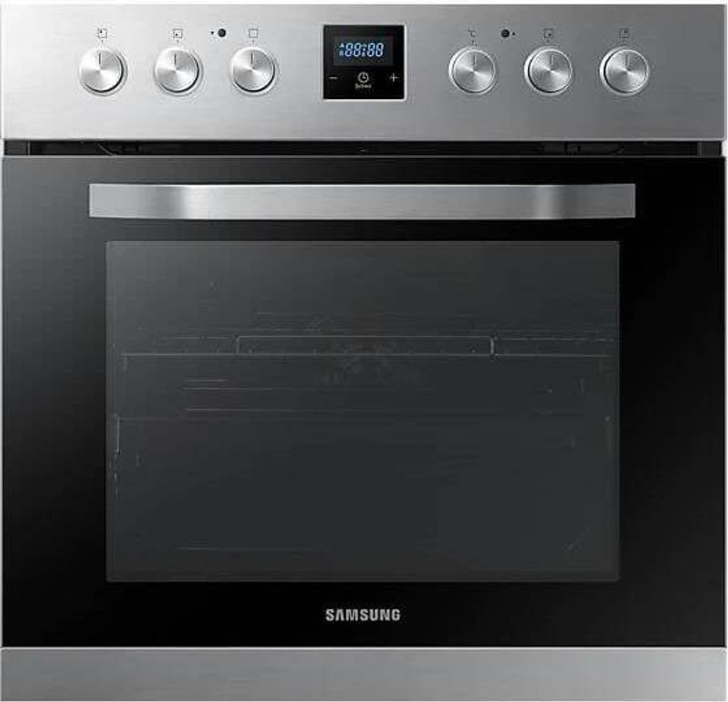 Samsung Herdset bestehend aus Backofen NB69R2301RS/EG und Cerankochfeld NZ64R3525CK/EG, 69 l, 60 cm, F-NB69R2301RS