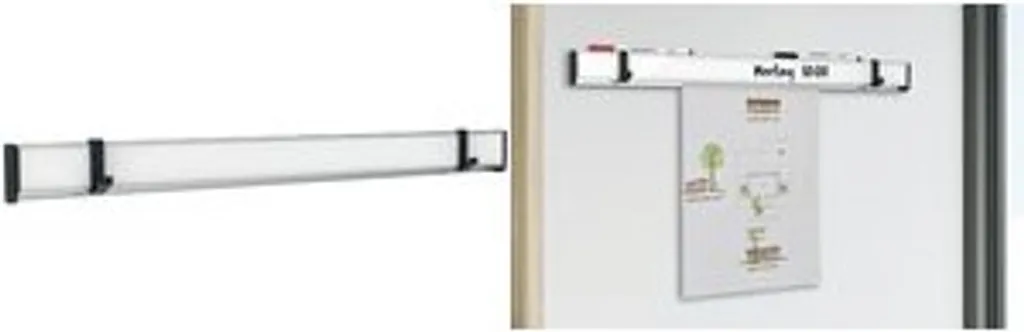 Rail de Serrage Aluminium 100 cm MAULtalent Argent à Fixation Murale