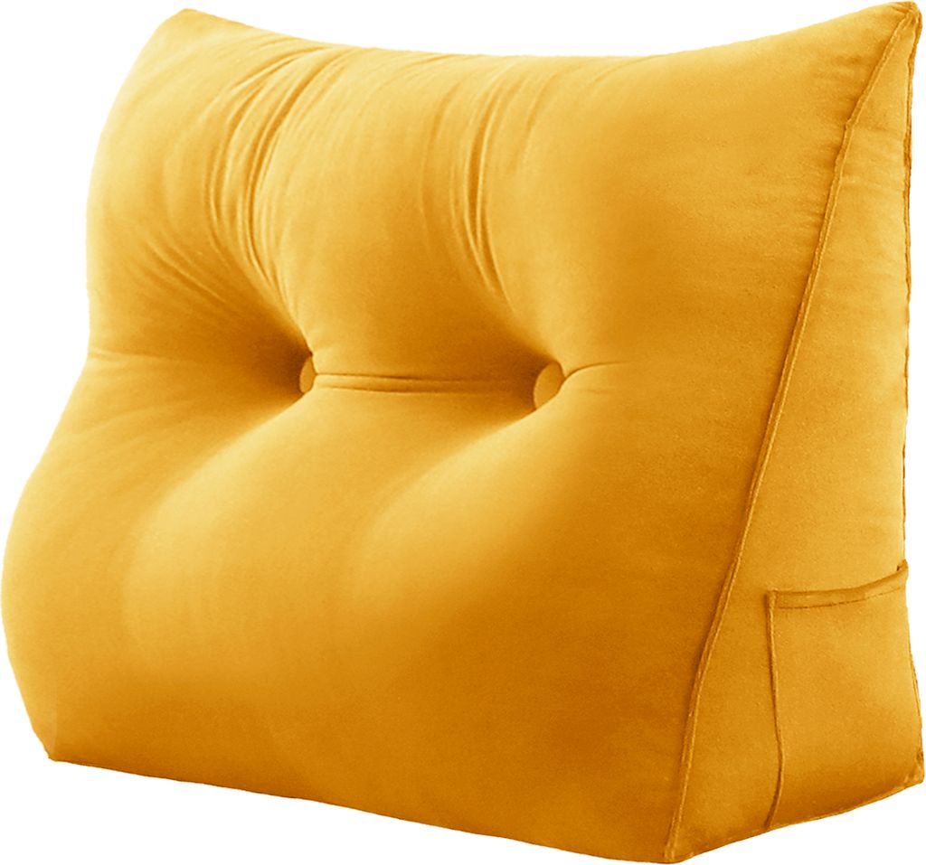 Velký ergonomický polštářek na opěrku hlavy sametový Obrázek produktu 