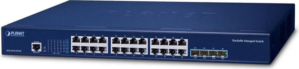 Switch Ethernet L3 administrable 24 ports RJ45 et 4 SFP+ 10G
