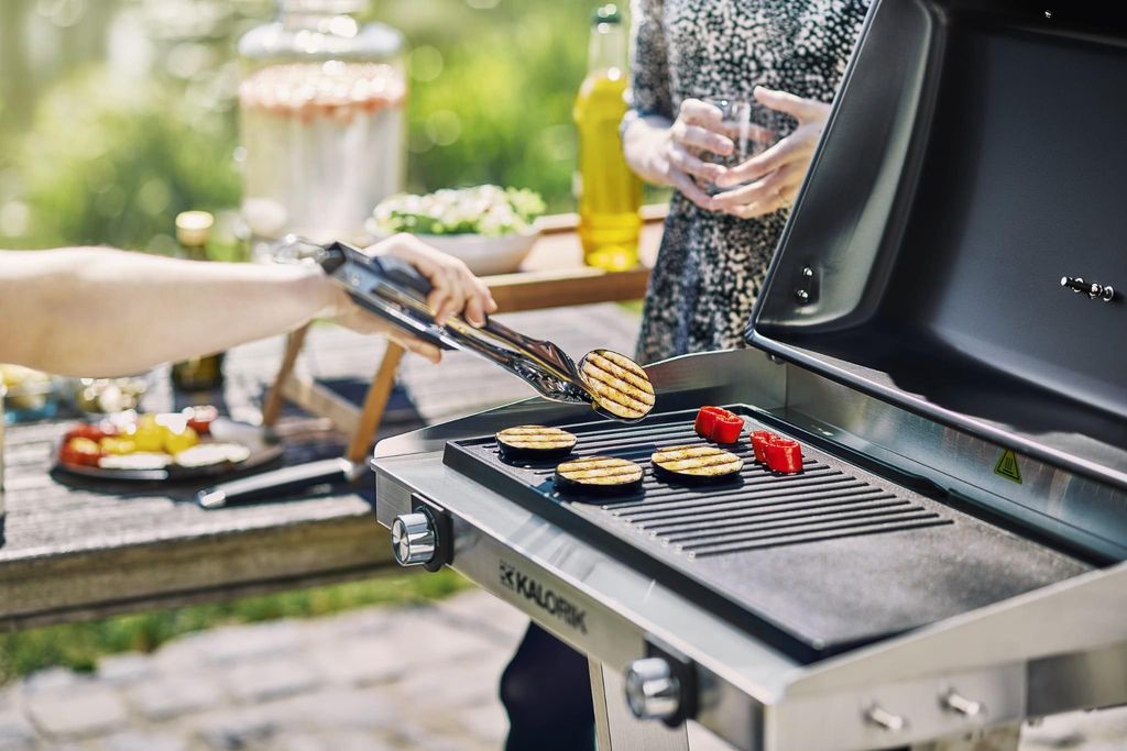 KALORIK Elektrogrill inkl. Abdeckung Edelstahl Gartengrill