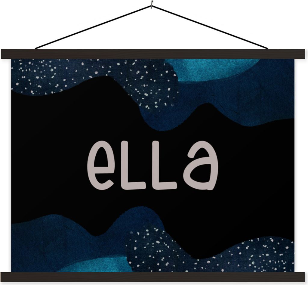 MuchoWow Textilposter Ella - Pastell - Mädchen 60x45 cm mit schwarzem Rahmen - Poster Schlafzimmer