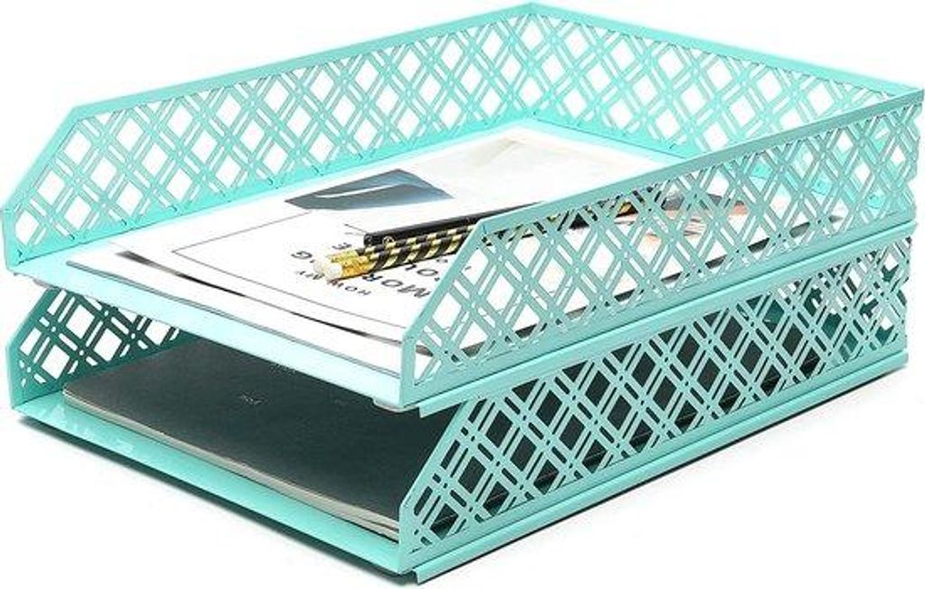 Metallische Stapelbare Archiefrek 2 Pack