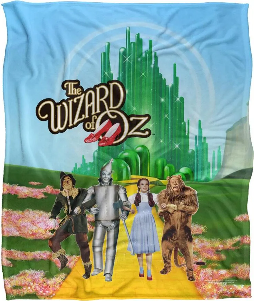 Couverture Le Magicien d'Oz Emerald City TV19353 Plaid Photo de groupe