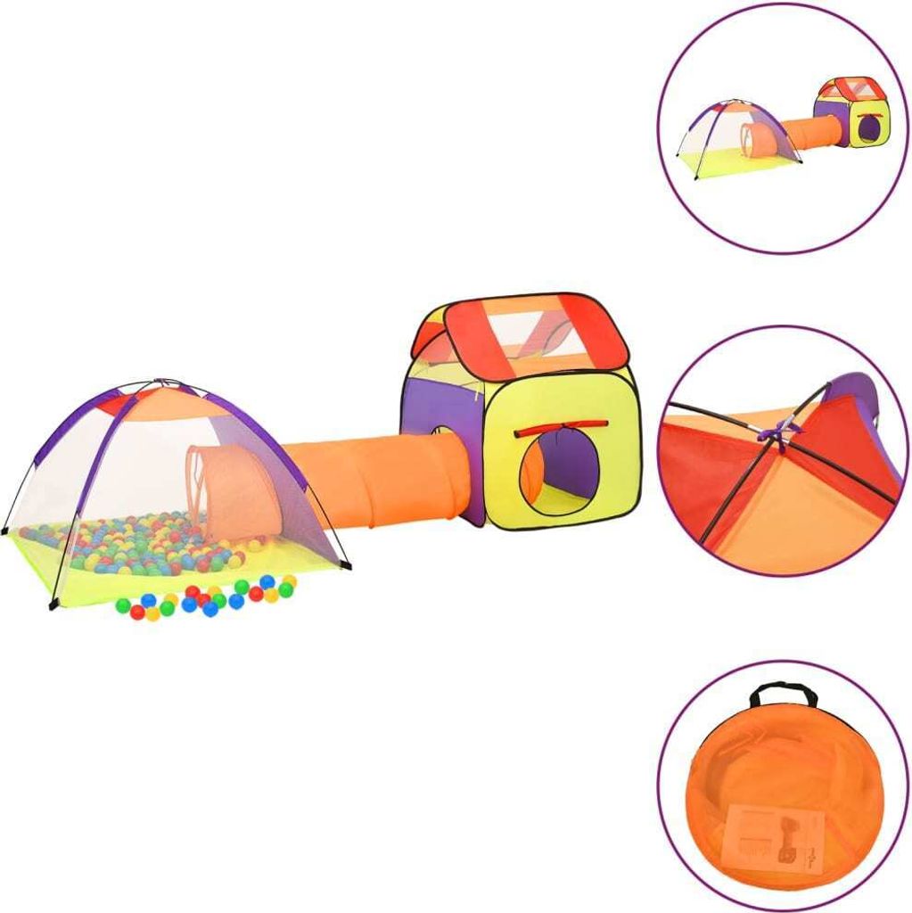 Spielzelt für Kinder Mehrfarbig 338x123x111 cm , Kinderzelte Design 2024