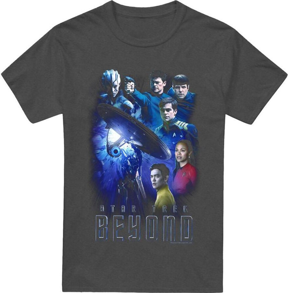 Star Trek Beyond - T-Shirt für Herren/Damen Uni TV17661 (M) (Holzkohle)