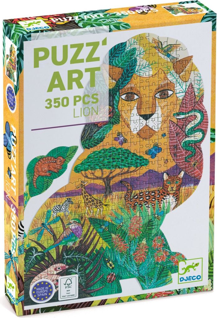Djeco-Puzzle: Puzz'Art Löwe - 350 Teile Produktbild 