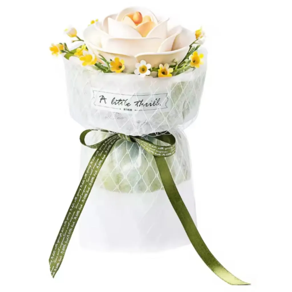 Idée Cadeau Saint-Valentin : Puzzle 3D Camélia Blanc pour Décoration DIY