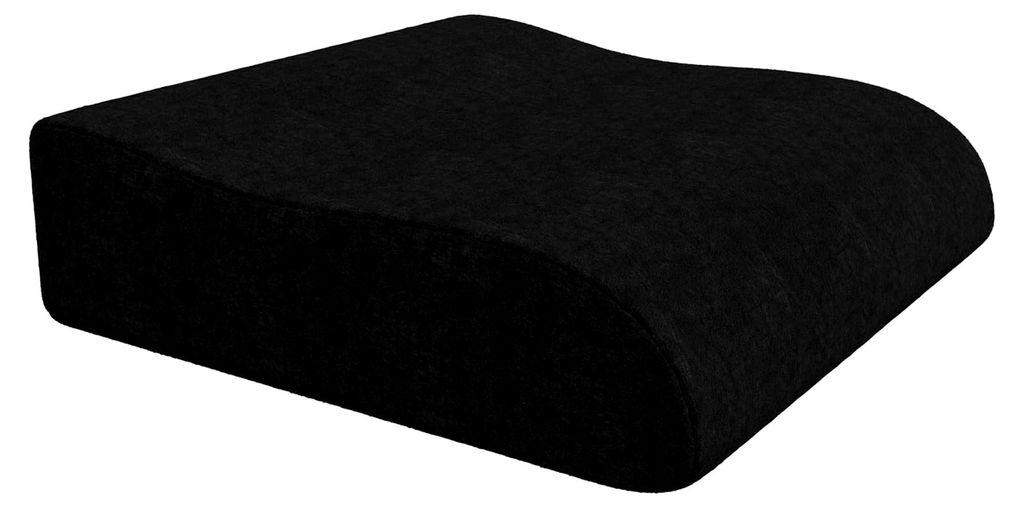 Orthopädisches Sitzkissen - Ergonomisches Memory Foam Kissen für Bürostuhl, Auto, Rollstuhl oder Sitzerhöhung für Erwachsene - Schwarz
