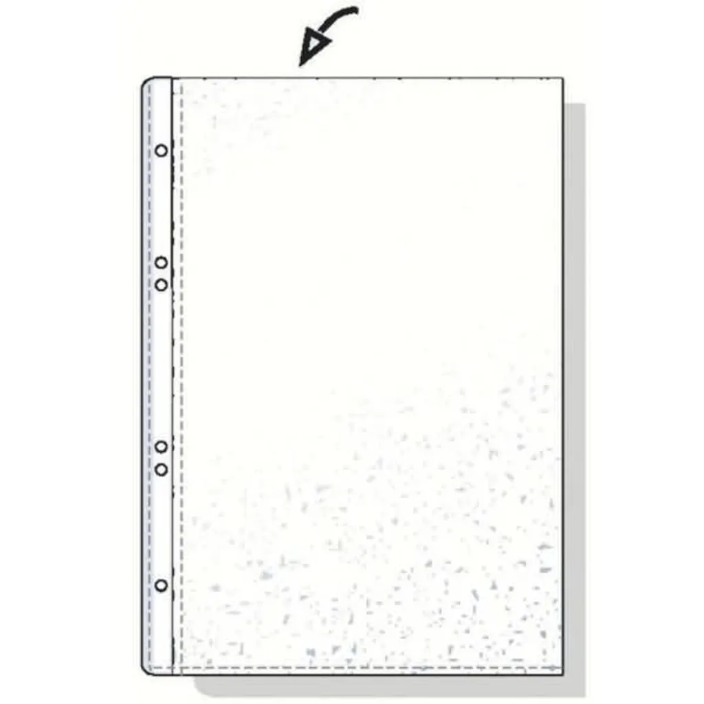 Hetzel 22318690 Pochette A6 Economic PP Grainé 0,075 mm Perforation Multi