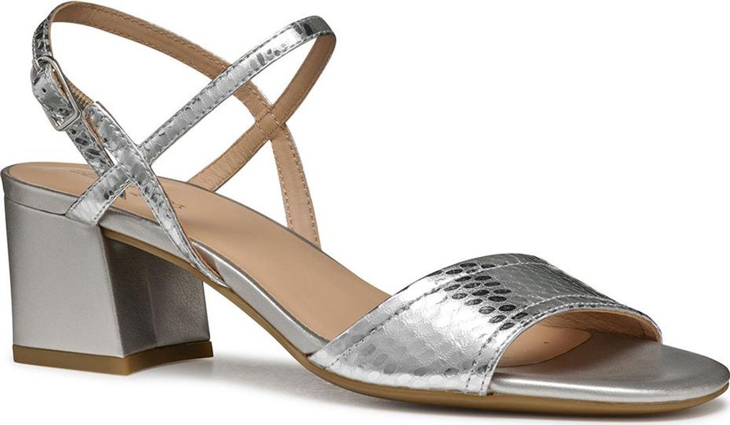 Geox New Eraklia 50 Sandalen Silber EU 36 1/2 Frau Silber EU 36 1/2