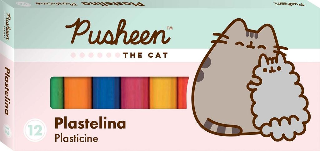 Plastilin 12 Farben Pusheen BAMBINO