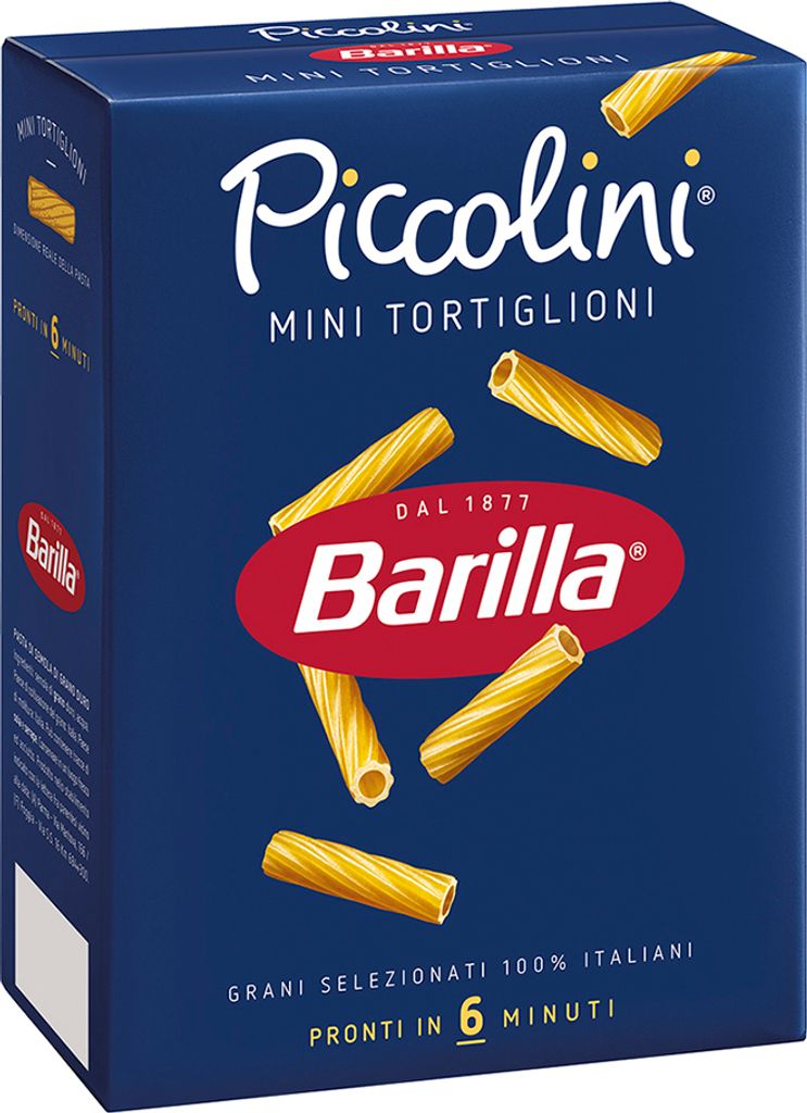 28x Pasta Barilla - Piccolini - Mini Tortiglioni - 500g - Italienische Nudeln für Kinder