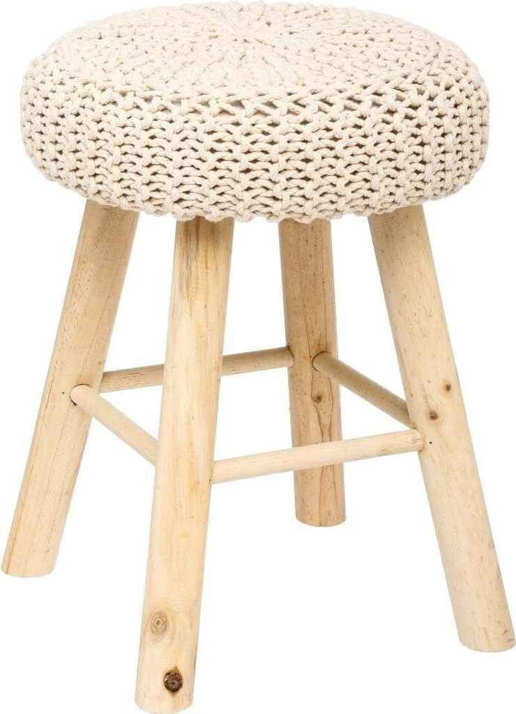 Stolička béžová, béžová, d. 32 x d. 32 x v. 43 cmPoschodie Obrázok produktu 
