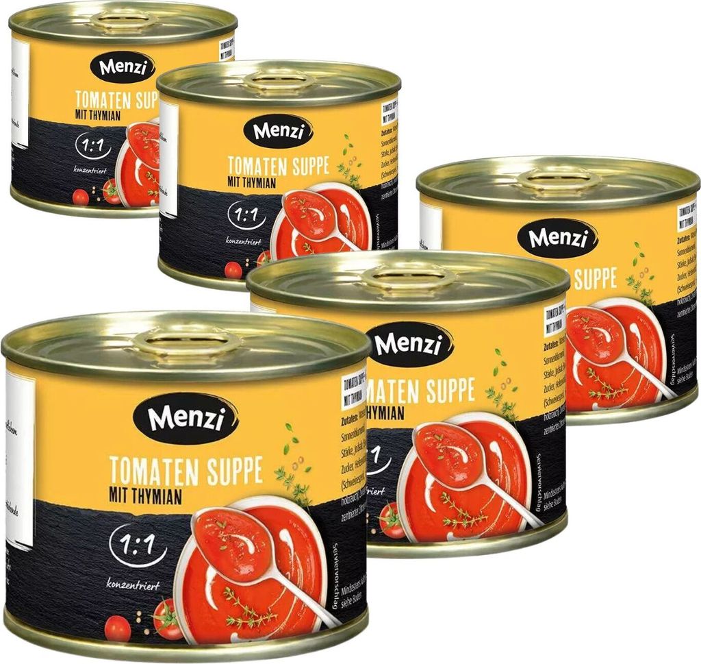 Menzi Tomaten Suppe mit Thymian 1:1, 5x200ml Produktbild 