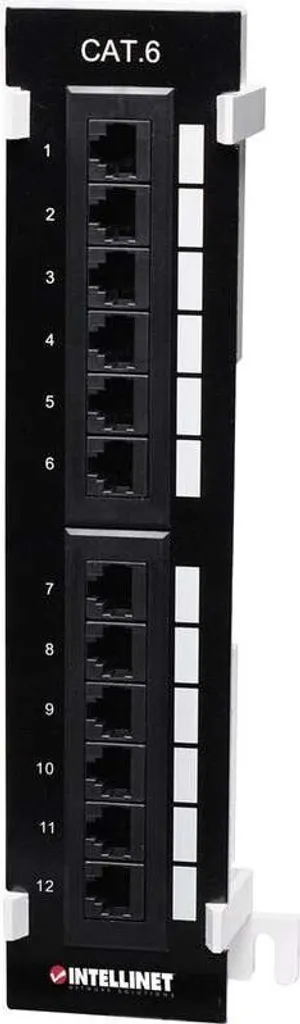 Intellinet 560269 Patchpanel 12-Port Cat6 UTP Fixation Murale Noir - 2