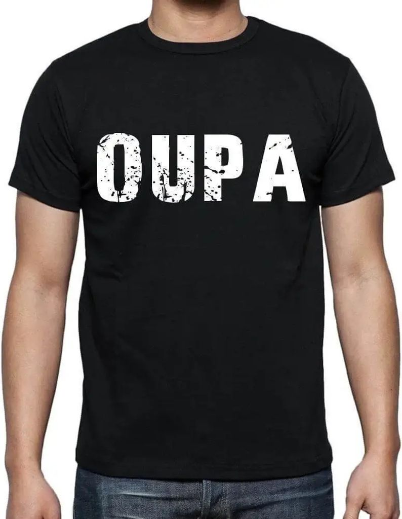 Herren Grafik T-Shirt Oupa Öko-Verantwortlich Vintage Jahrgang Kurzarm Lustige Druck Geburtstag Geschenk Mann
