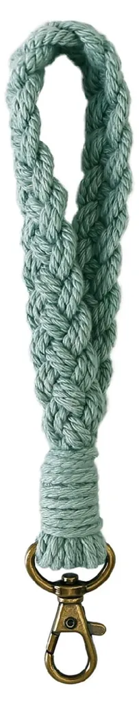 Porte-clés bracelet macramé : ne perdez plus vos clés, cordon vert
