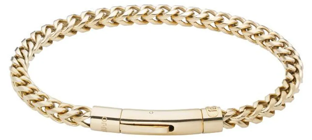 Bracelet homme en or plaqué avec fermoir sécurisé et maille robuste