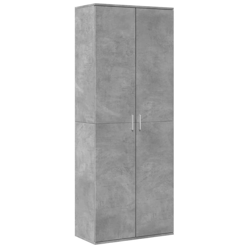 Highboard Betongrau 70x35x180 cm Holzwerkstoff Produktbild 