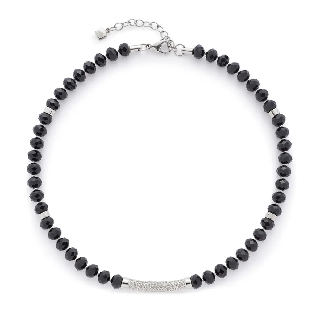 Collier acier hypoallergénique Leonardo Formidabile, bijou gris durable