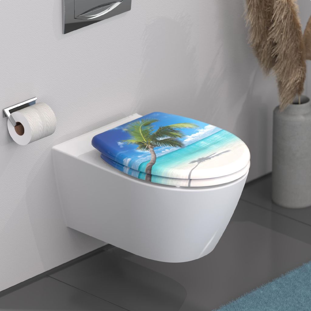 SCHÜTTE WC Sitz CARRIBEAN, Duroplast Toilettendeckel mit Produktbild 7