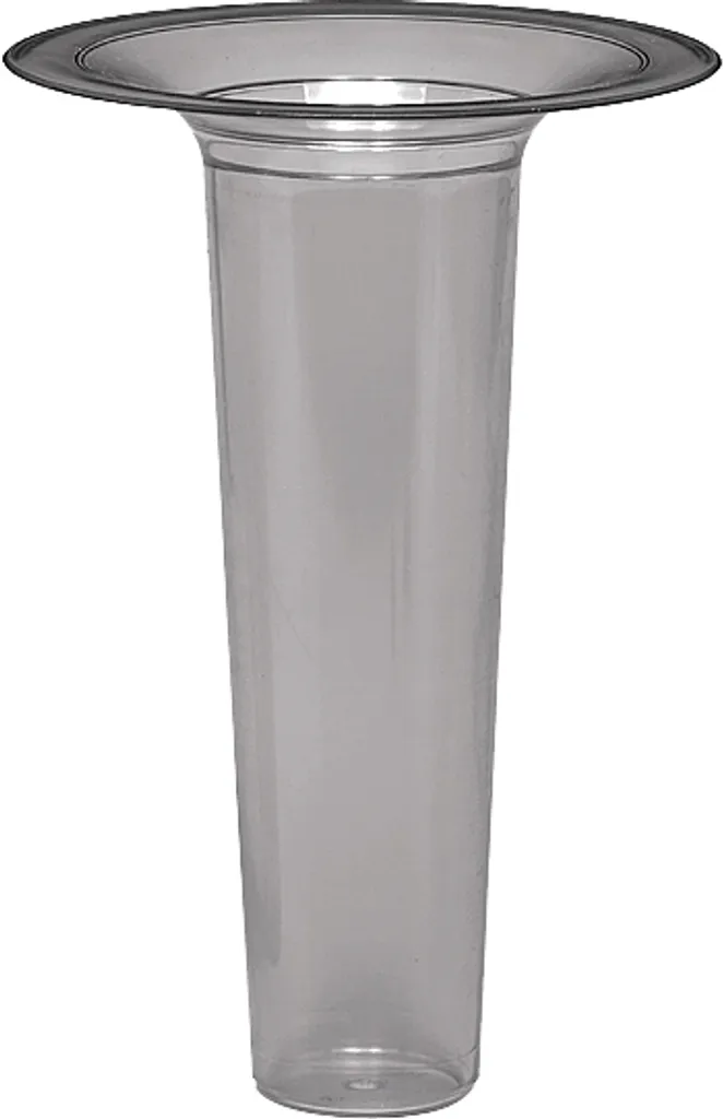 Insert de vase Floris 32 cm coloris opale fumé en verre synthétique