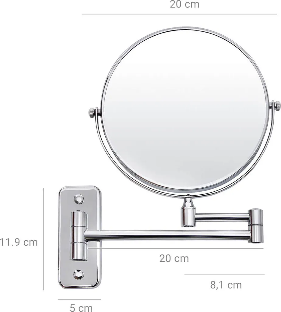Specchio cosmetico estensibile (7x) - 6