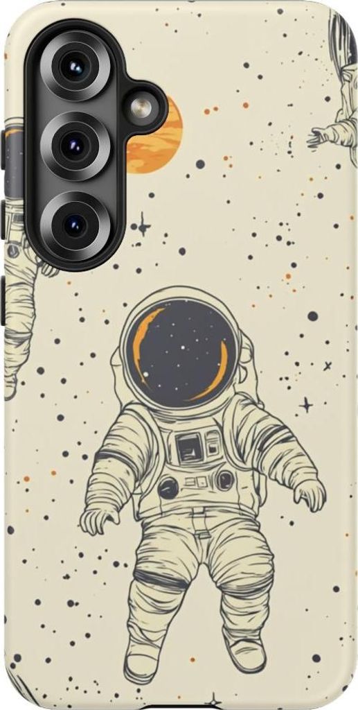 Schwebende Astronauten im Weltall – Hülle Kompatibel mit Galaxy S25