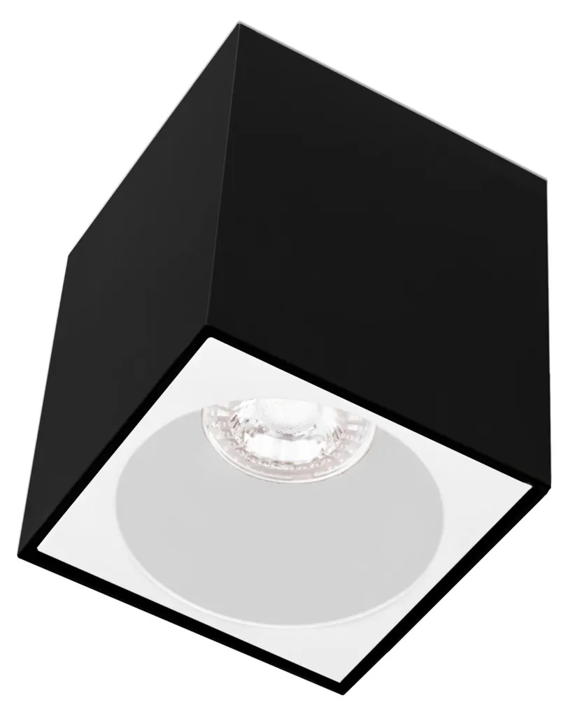 Spot apparent design bicolore GU10 96mm CENTURY ESSENZA SQ robuste