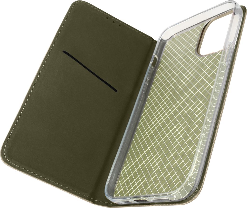 Apple iPhone 14 Premium Book Cover mit Standfunktion – Gold
