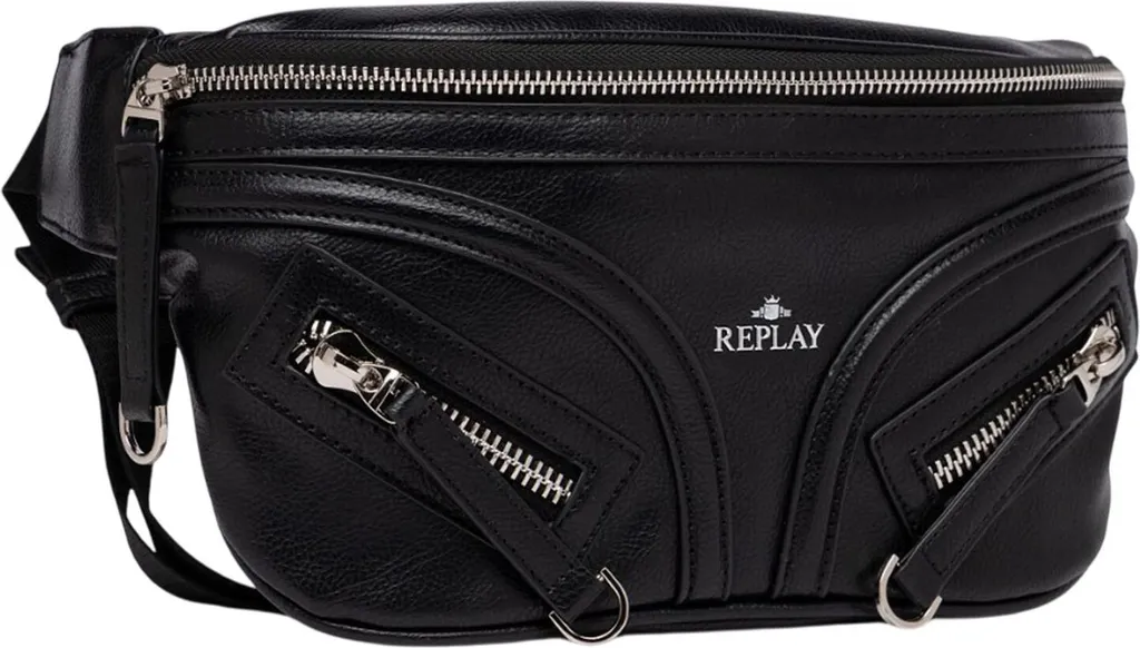 Marsupio REPLAY Black Nero - Waistbag Uomo Streetwear 2026