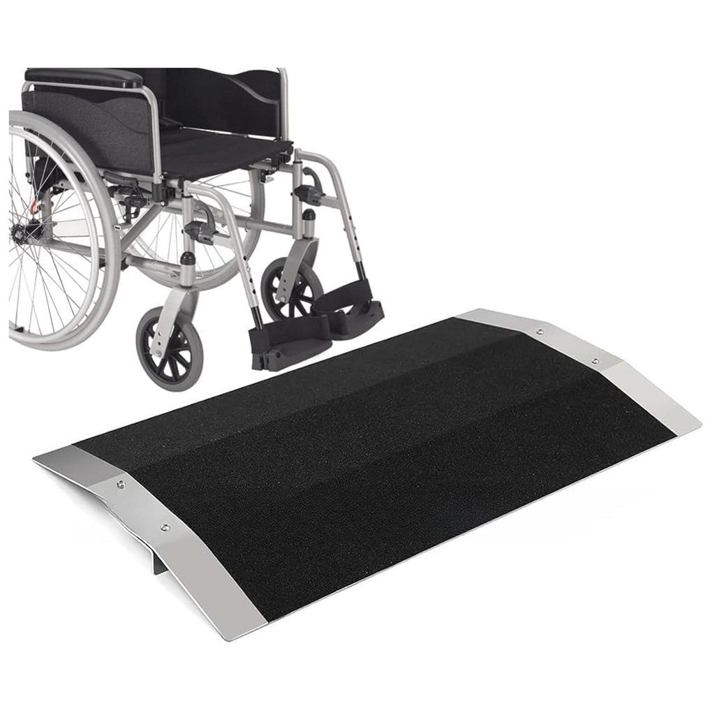 Türschwellenrampe Rollstuhlrampe, 80cm Aluminium Produktbild 