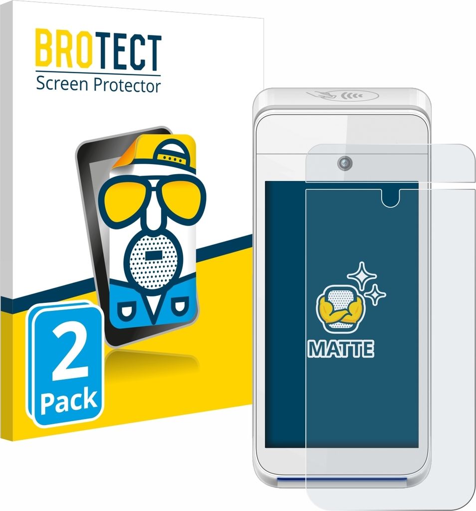 2x BROTECT Schutzfolie für Pax A920 Displayschutz Displayschutzfolie Folie Matt Entspiegelungsfolie