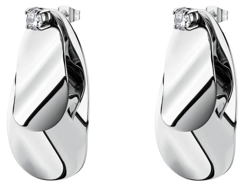 Boucles d'oreilles en acier Bloom BOM23 anti-allergie et confort